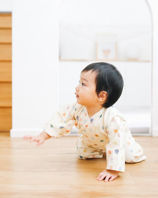 Mimi Mono Baby Kimono Dancing Polka Dots